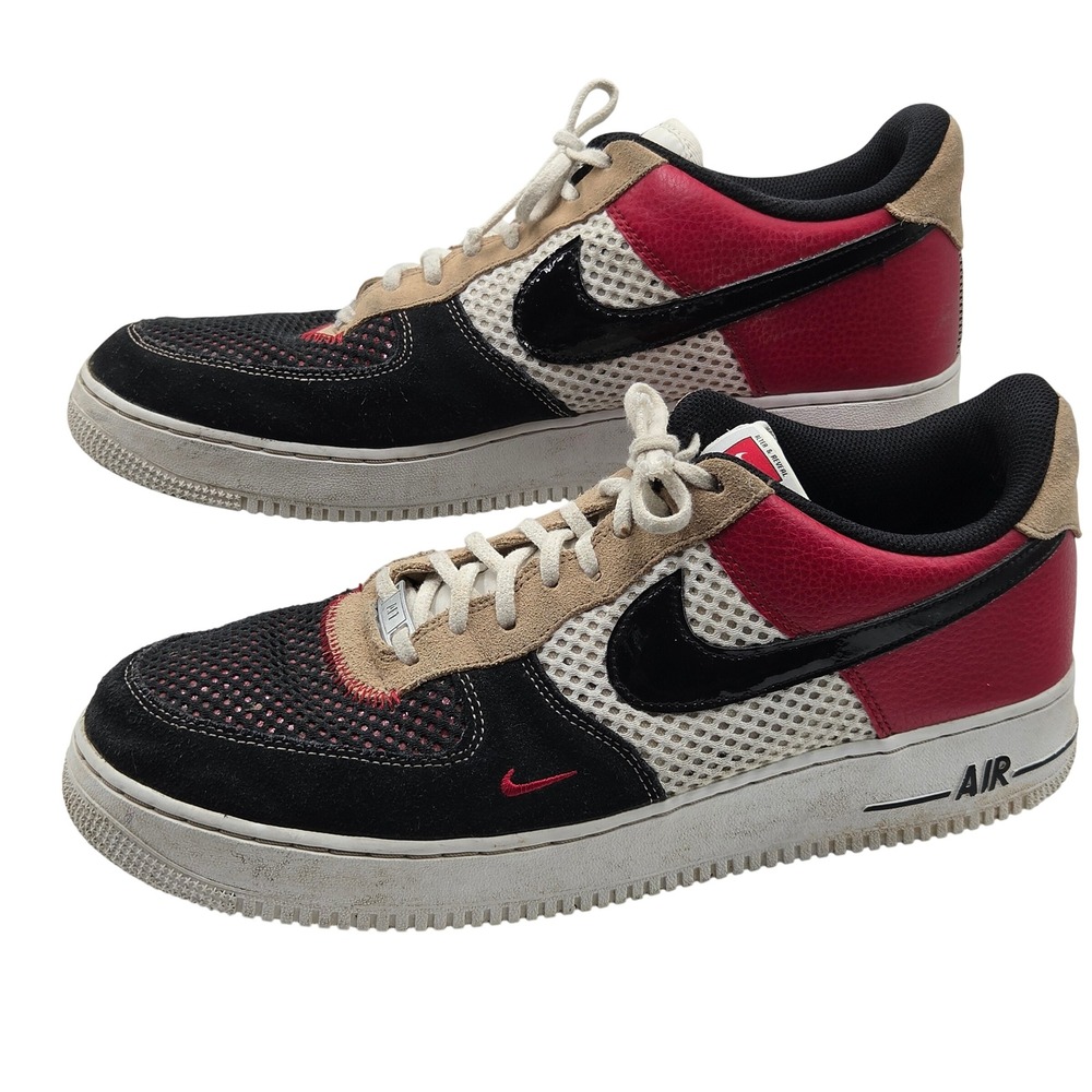 Nike Air Force 1 Low Alter & Reveal Mens 13 Black Red DO6110-100